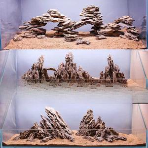 장식소품 수조 어항 어항장 수족관장식 관상용 장식 등대 화산