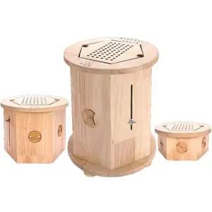 건식 좌훈기 뜸의자 나무 찜질 온열 쑥뜸 좌훈의자