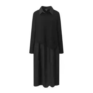 셔츠카라데미지니트배색원피스B1G32WOP0201242697