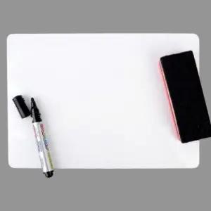 붙이는화이트보드 냉장고 현관문 메모 부착식 자석 화이트 보드 A4