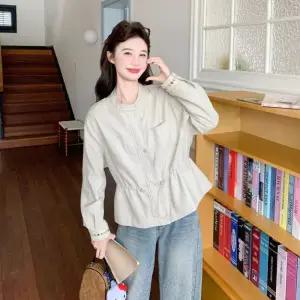 루타꽁몰 캐주얼 춘추 여친 재킷 차이나 쇼트 테일러드 상의 코트 HO3