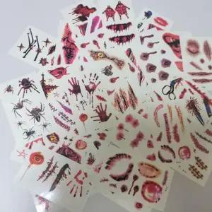 [에스에스_62]할로윈 방수 타투 스티커 상처 할로윈 판박이