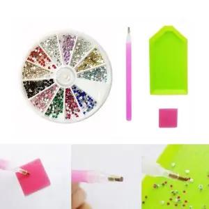 [에스에스_62]컬러스톤 간편한네일아트 픽커 세트 10종