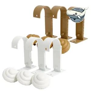 다용도 조절형 알미늄 커튼브라켓 이중 봉고리 커튼브라켓 커튼봉브라켓