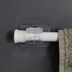 브라켓 커튼 봉 후크 투명 접착식 브라켓 접착식 무타공 커튼걸이 수건걸이