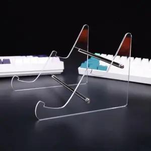 [에스에스_63]아크릴 키보드 선반 진열대 트레이 투명 2단