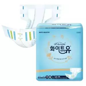 화이트유 골드 대형 10P x 1팩기저귀 패드 요실금 어른 실버 어르신 요실금용