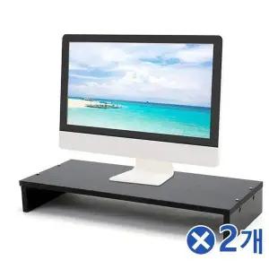 TBZ 데스크정리 모니터 받침대 19.5x49.5x7.5cm 블랙x2개