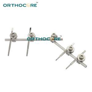 스테인레스 스틸 외부 고정 시스템 미니 수의학 기구 핀로드 클램프