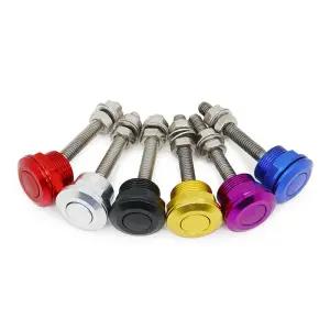 본넷덕트 22mm 차량용 푸시 버튼 보닛 후드 핀 잠금 클립 키트 퀵릴리즈 래치 엔진