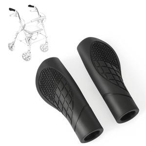 2pcs 롤레이터 핸드 그립, 유니버설 핸들 커버 미끄럼 방지 컴포트 쿠션 워커 그립 패드 휠체어 무릎 교체 부품 액세서리용 목발 1인치