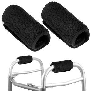 2Pcs 워커 핸들 쿠션, 엑스트라 소프트 목발 패딩, 그립으로 롤링 휠체어 패드 그립, 시니어 롤레이터 액세서리용 패딩 액세서리