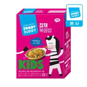 어린이용 푸디버디 잡채볶음밥 360g 180g X 2개
