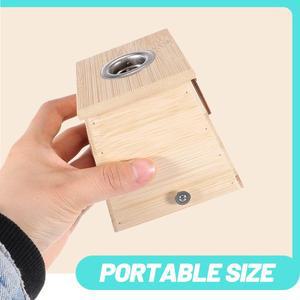 휴대용 목재 뜸 상자 전신 용 프리미엄 버너 케이스 스테인리스 스틸 메쉬 포함