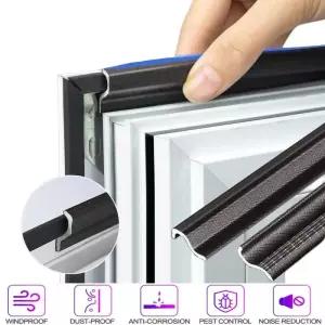 샷시부속 창문 부품 6M S 실러 여닫이 창 씰링 스트립 날씨 도어 씰 갭 필러 소음 음향 폼