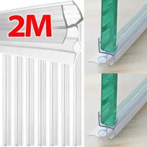 샷시부속 창문 부품 욕실 유리문 밀폐 스트립 PVC 도어 하단 방수 투명 홈