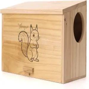 샤인그로 소나무 나무 다람쥐 집 모이통 야외 둥지 상자 서식지 거주용