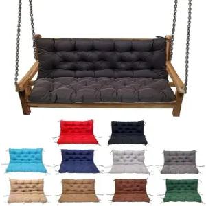 YXMKJOS 스윙 쿠션 교체 아웃도어 현관 방수 벤치 2-3인용 세척 가능 파티오