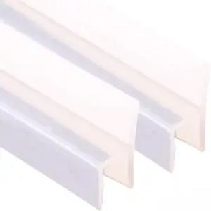 벨라코어 샤워 도어 씰 스트립 누출 방지 길이 10피트 너비 5/16인치 실리콘 프레임리스 유리 웨더