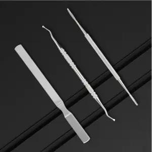 셀프 발관리 정리 큐렛 3종 세트 스테인리스 발톱스케일링 도구