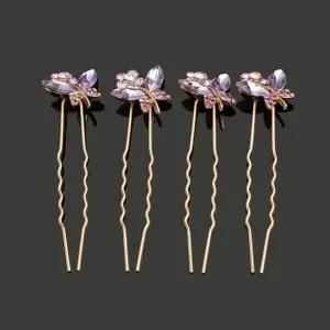 플라인 포인트 헤어핀 4p(퍼플)올림머리 뒤꽂이