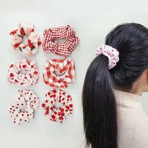 곱창 머리끈 도트 헤어끈 밴드