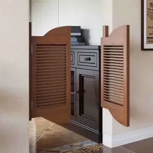 빈티지 중문 스윙도어 제작 카페형 현관 카우보이문 스윙 인테리어