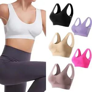 WL 온모어 스포츠 브라 노와이어 메쉬 빅사이즈 러닝