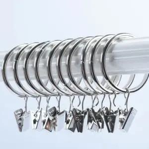 커튼봉 고리 연결 집게 고정 부속 부자재 3.8cm 10P 커튼고리 커튼집게