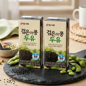 빙그레 검은깨콩 두유 190ml 48팩