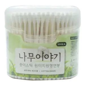 나무이야기 종이스틱원터치원형면봉 300EA_7635