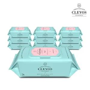 [클레보스][클레보스] 넘버원 민트 물티슈 캡형 70매 10팩