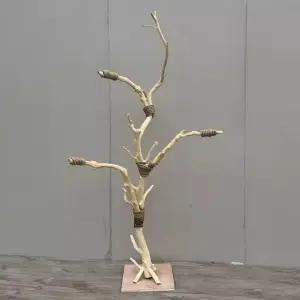 앵무새 놀이터 스탠드 대형 나무 자바트리 횟대