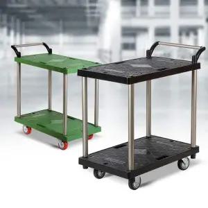 플라스틱 대차 2단 소 주방웨건 다용도트롤리 서빙카 이동식트레이