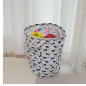 고퀄리티   고래 정리함 보관함 장난감 바구니 린넨 바스켓 인형 빨래 패브릭