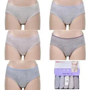패션상품증정] 우수한 통기성 부드러운 여성 미디 팬티 (5매입..
