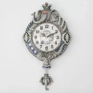 데일리데코 코끼리 엔틱 추 벽시계