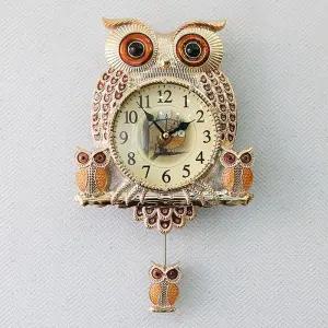 데일리데코 미니 부엉이 추 벽시계