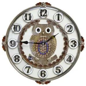 데일리데코 가을 부엉이 벽시계