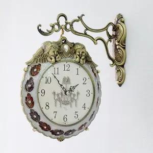 데일리데코 앤젤라 양면시계 아이보리