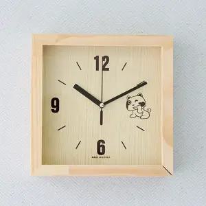 데일리데코 우드 사각 시계