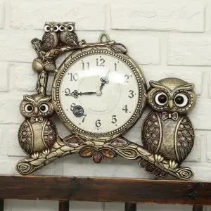 데일리데코 로얄 토머 부엉이 초무소음 탁상시계