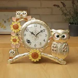 데일리데코 풍수 인테리어 데거 로얄 부엉이 탁상시계