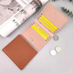 실용적이며 간편한 캐주얼 똑딱이 슬림 카드 명함지갑 여학생지갑 20대여자지갑
