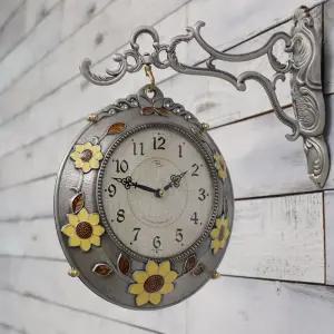 데일리데코 플랑시 인테리어 엔틱 양면 벽시계