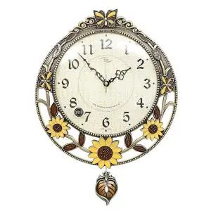 데일리데코 데에스 엔틱 무소음 해바라기 추 시계