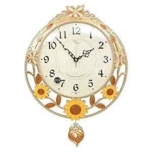 데일리데코 데에스 로얄 무소음 해바라기 추 시계