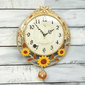 데일리데코 러버블 로얄 무소음 해바라기 추 시계