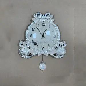 데일리데코 스카이엔틱 부엉이 추벽시계