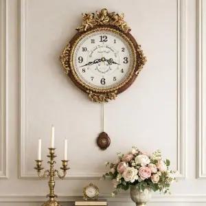 데일리데코 천사입체 원형-대 추벽시계